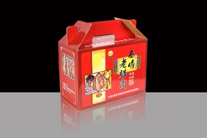 幸旺包裝為老臘肉制作專屬包裝盒